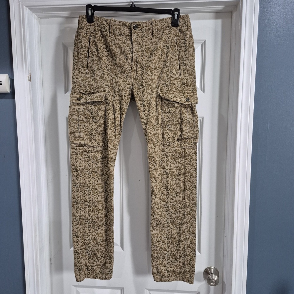 Levis Cargo Pants Mens 32x34 Camo Desert Digital Slim Straight Military Army